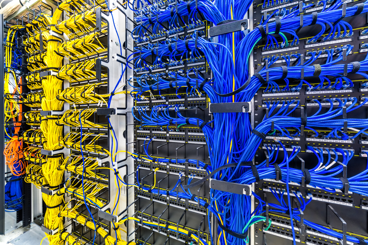 Structured network switches and cabling